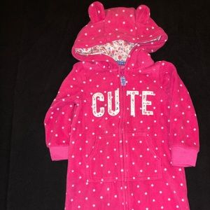 12M Carters Fleece Snow Suit